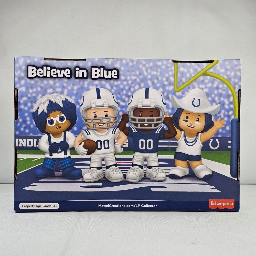 New Fisher-Price Little People Collector NFL Indianapolis Colts Figure Set HNJ45 - Picture 2 of 10